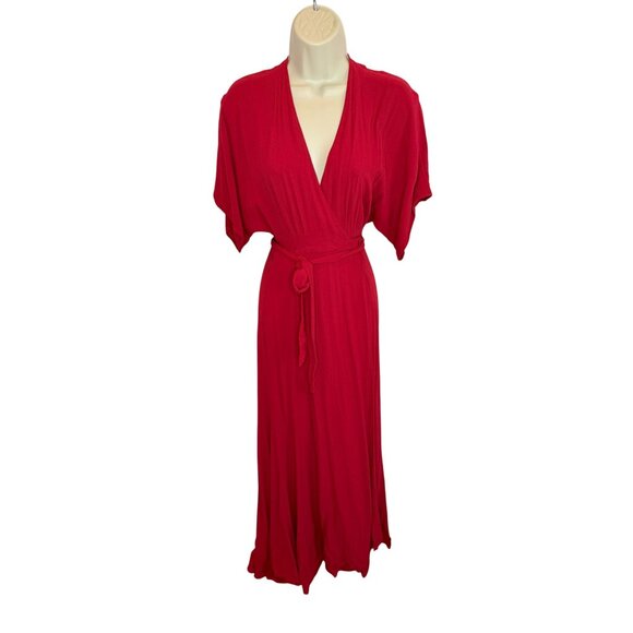 Reformation RED Winslow Wrap Dress - Size XS - Picture 2 of 7